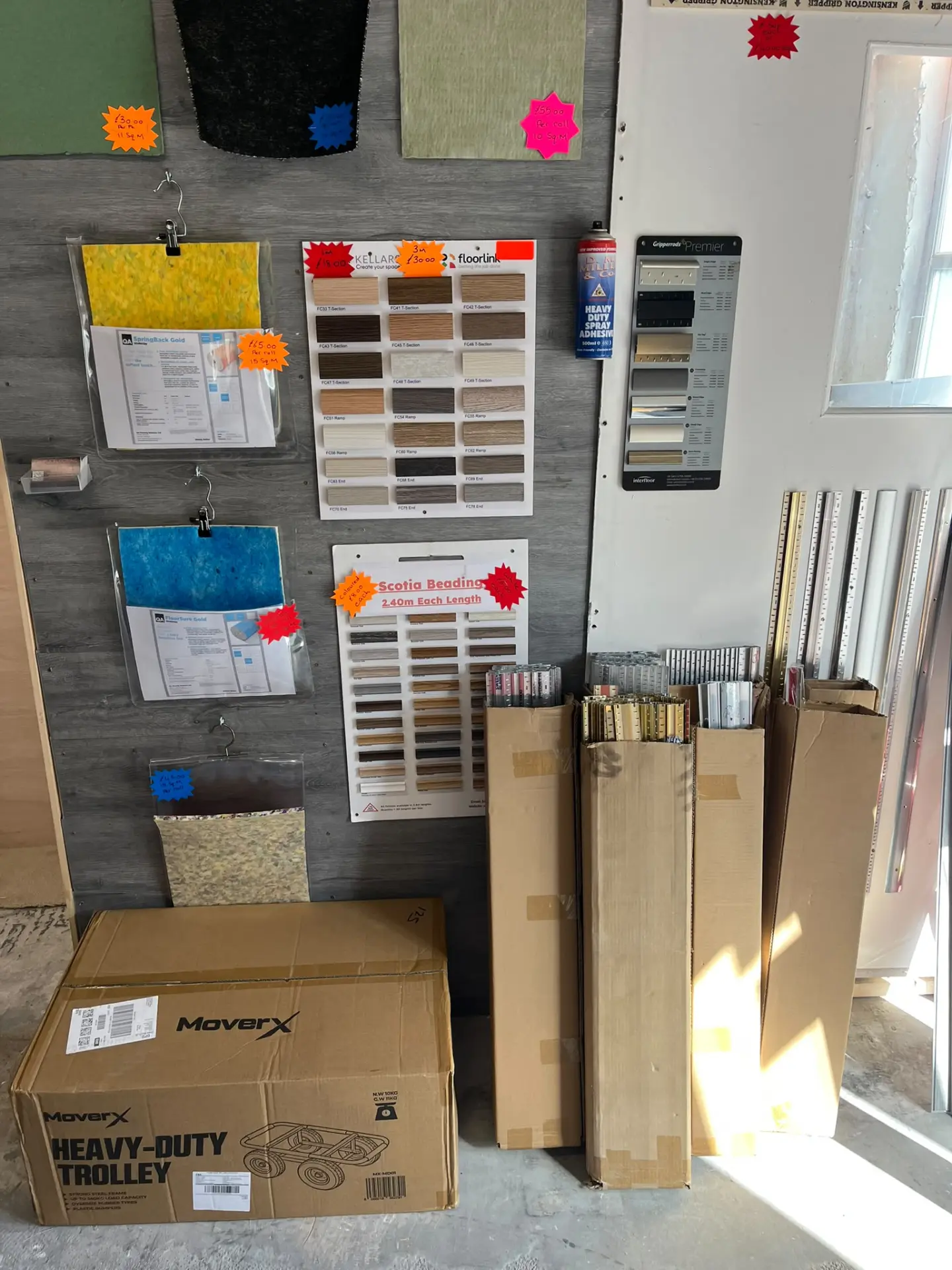 Finishing trims, beading and flooring accessories